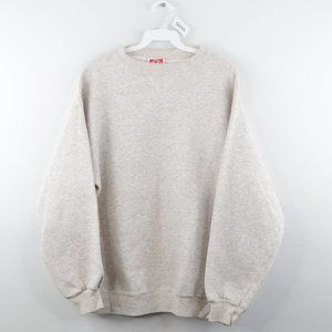 Vintage Streetwear Blank Crewneck Sweatshirt Gray